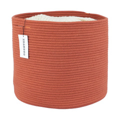 XUANGUO cotton rope basket for nursery bin keeps toys organized and safe.