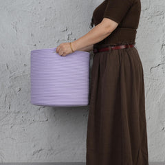 XUANGUO purple round basket in living room for toys
