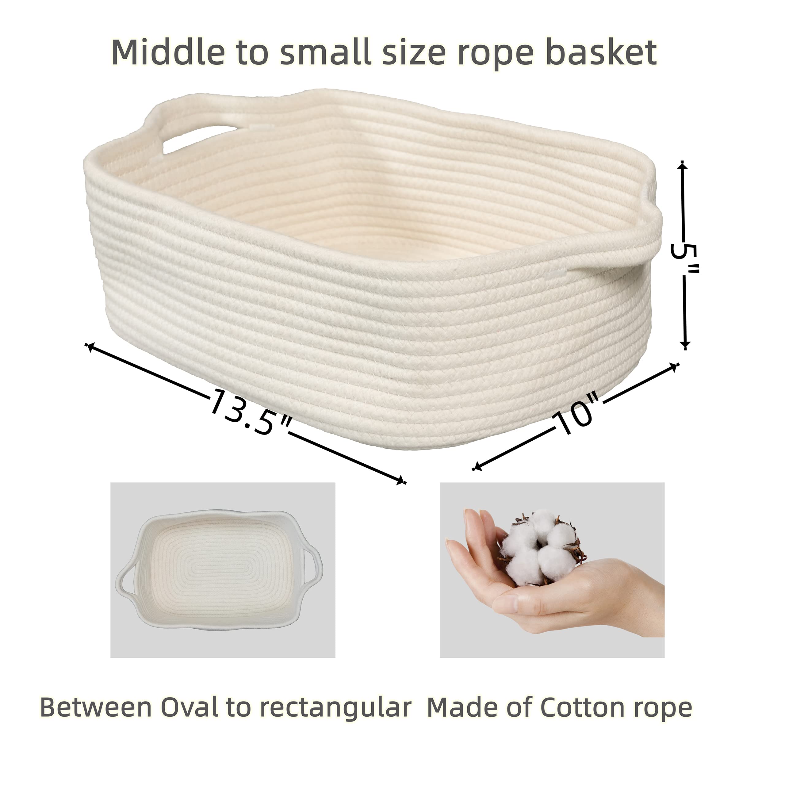 XUANGUO collapsible rope basket showing flexible storage option