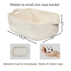 XUANGUO collapsible rope basket showing flexible storage option