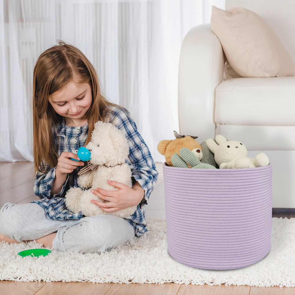 XUANGUO machine-washable rope basket for easy cleanup