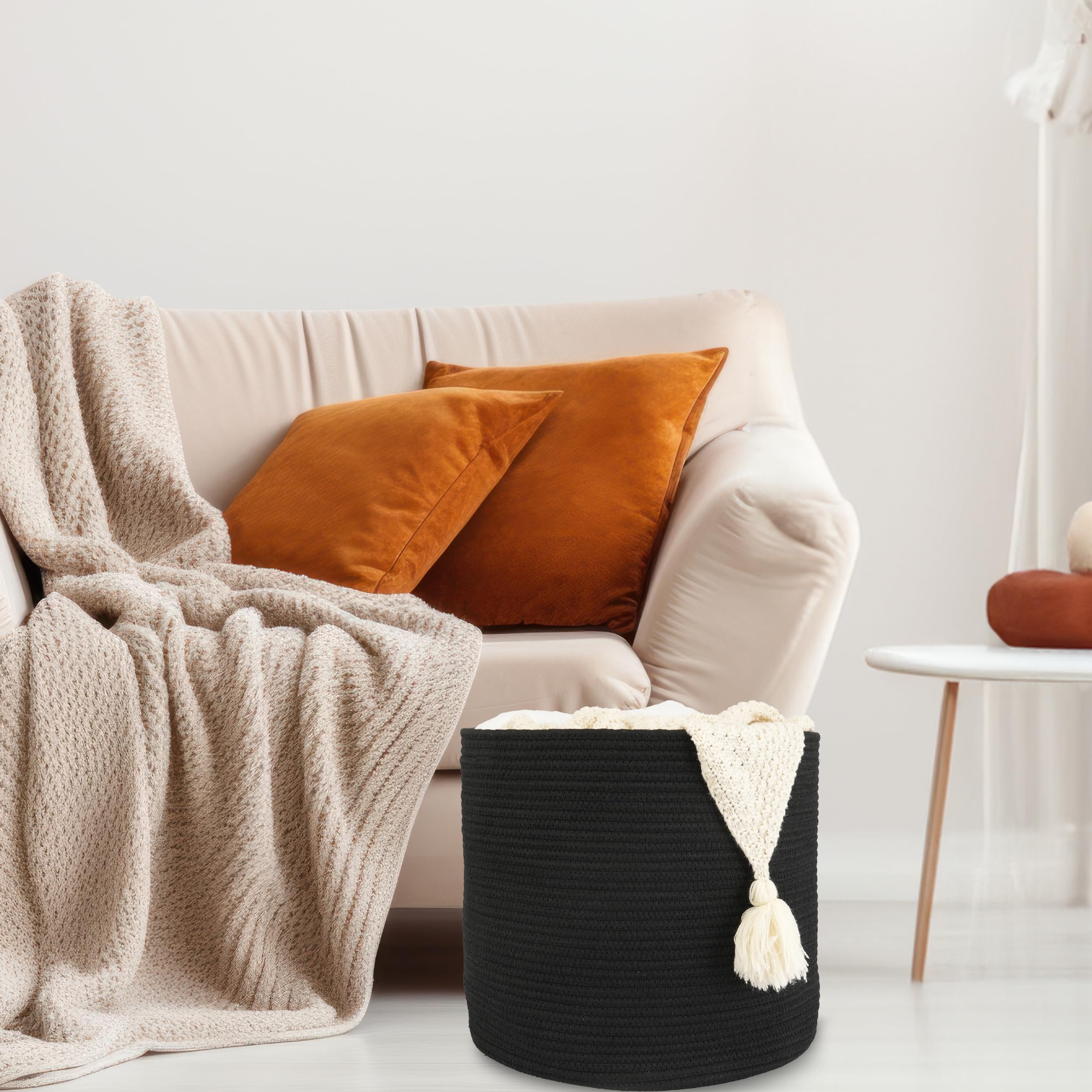 XUANGUO rope basket folded-soft highlights easy storage when not in use
