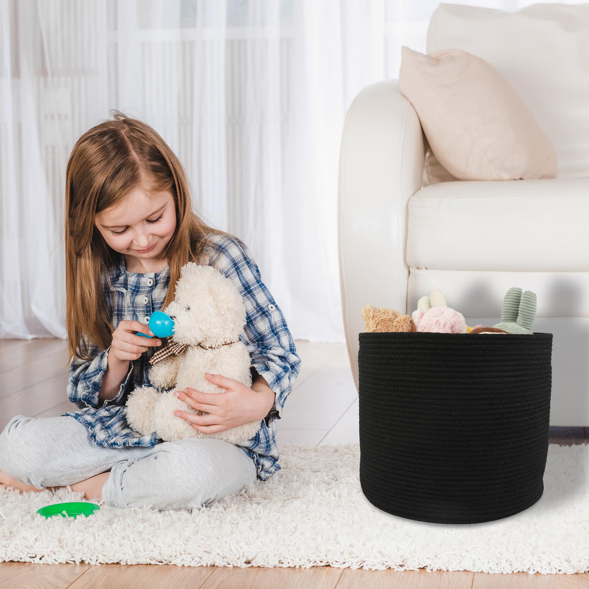 XUANGUO rope basket nursery decor blends with any design
