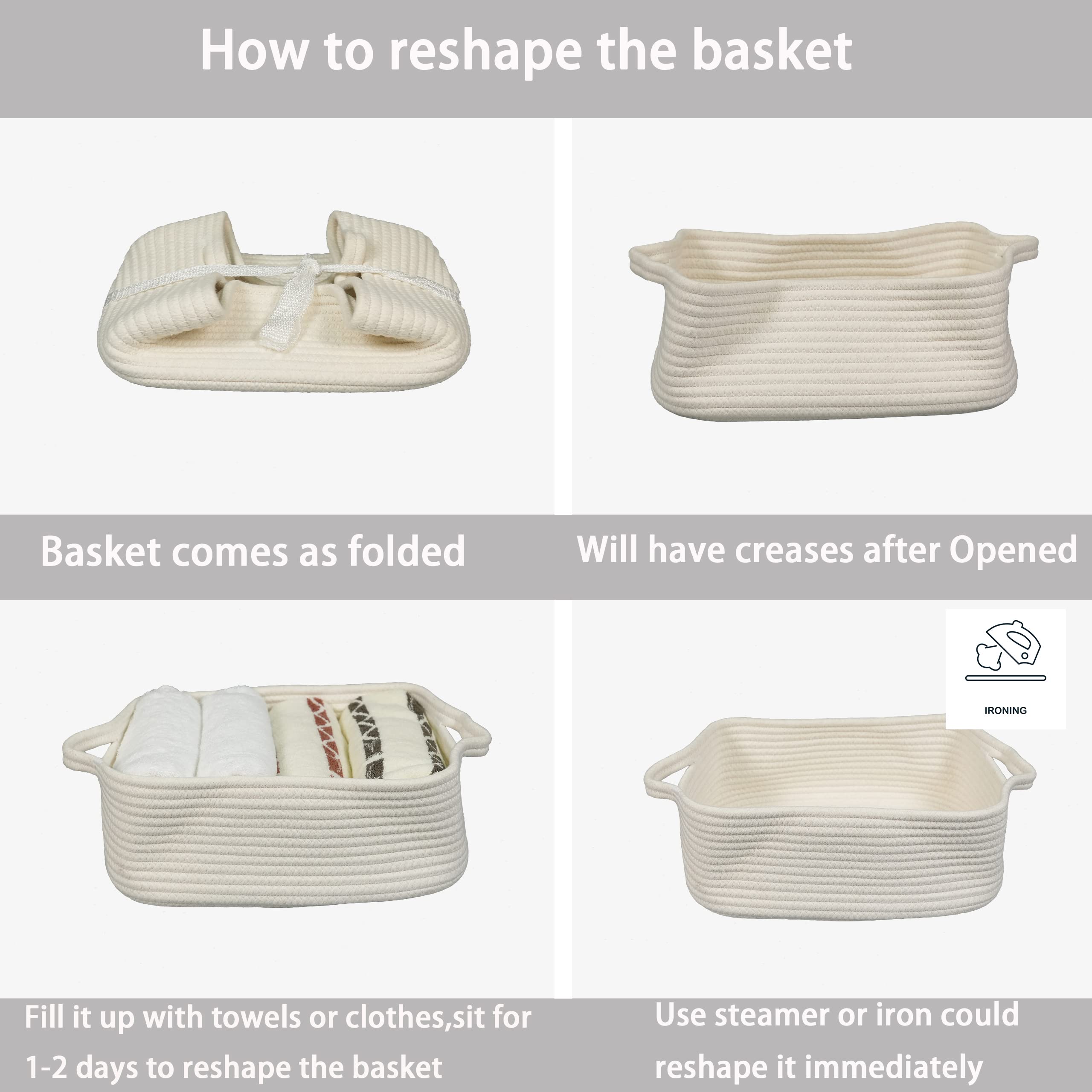 XUANGUO decorative white basket enhancing room décor