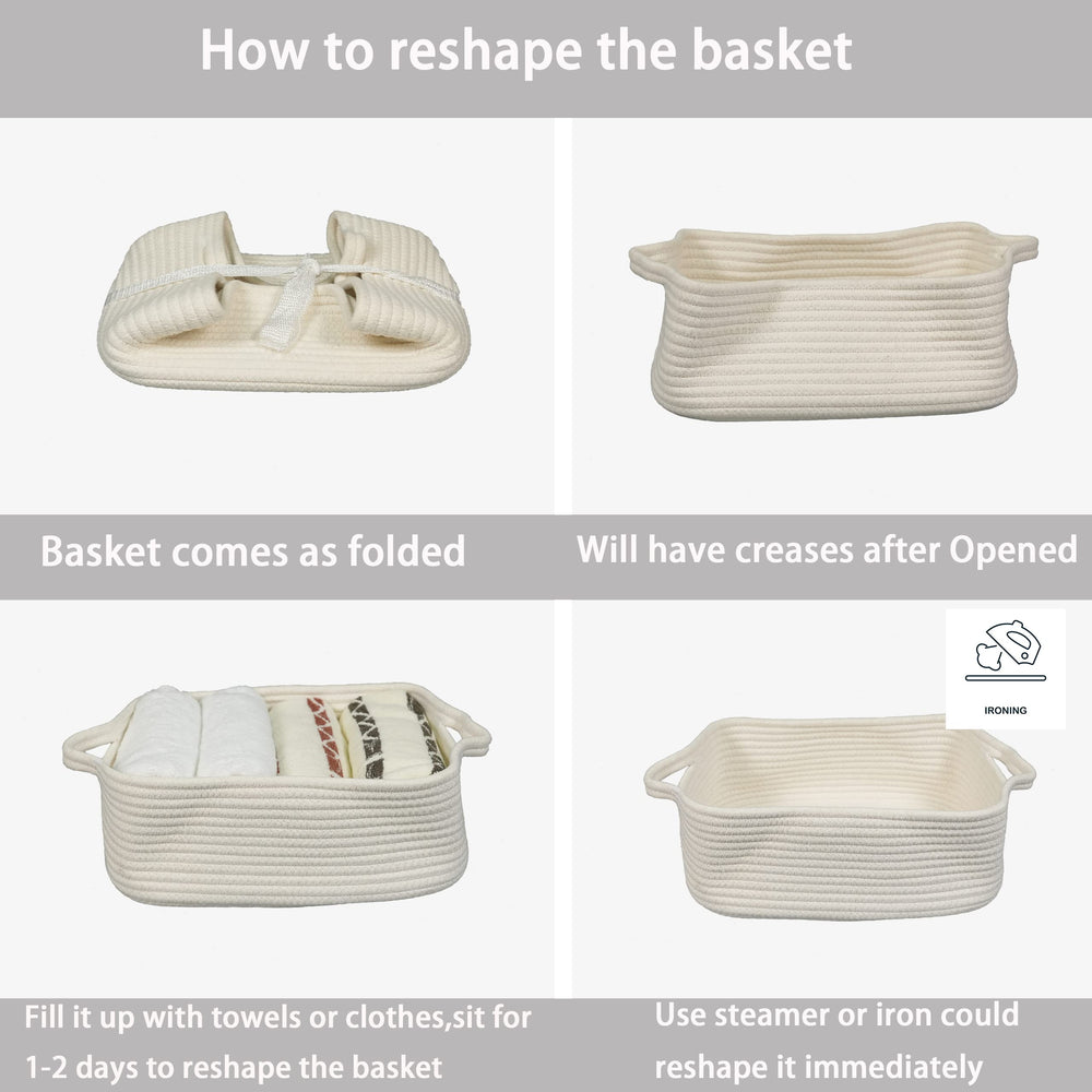 XUANGUO decorative white basket enhancing room décor