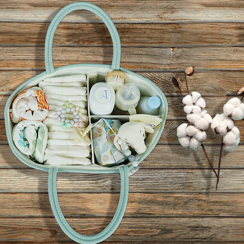 XUANGUO diaper and wipes caddy setup keeps changing area tidy