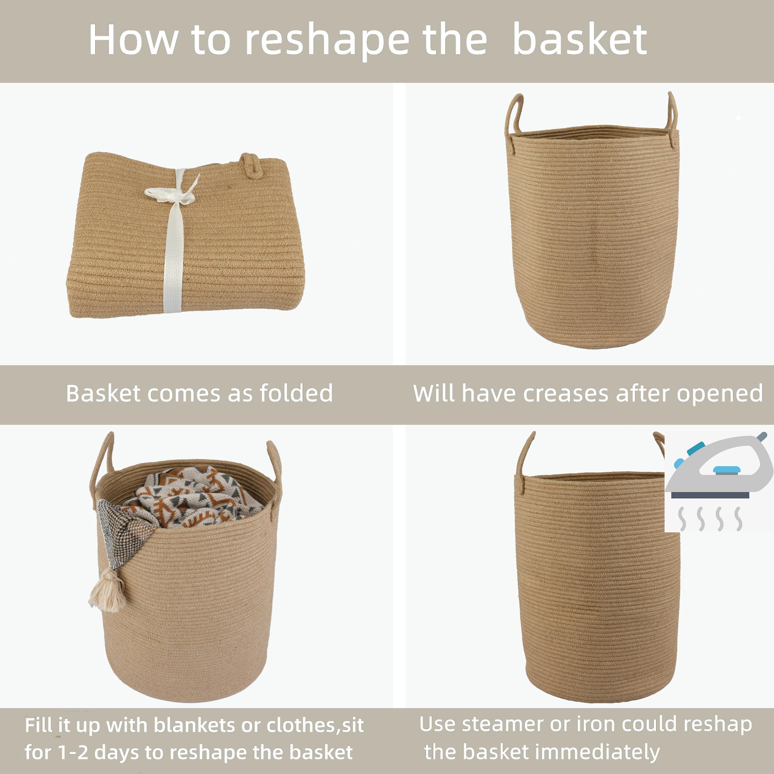 XUANGUO durable cotton rope basket designed for long-lasting use.