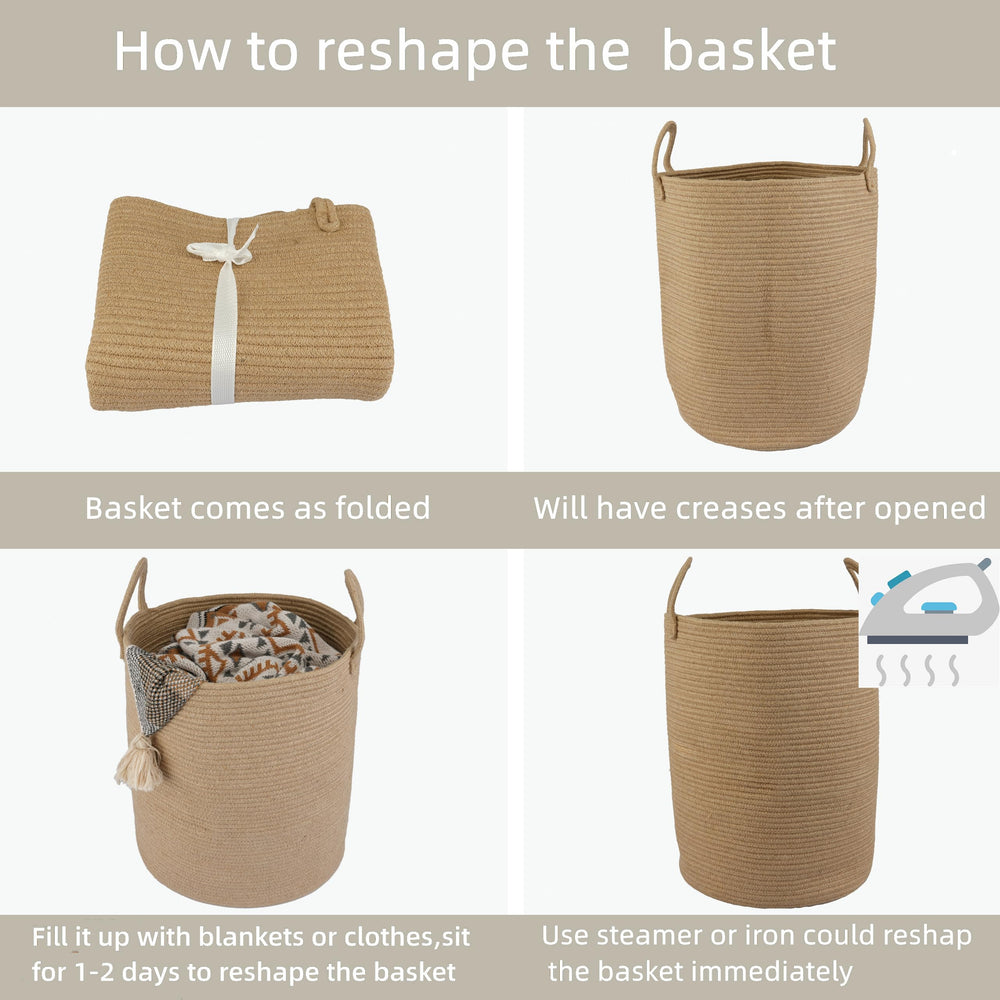 XUANGUO durable cotton rope basket designed for long-lasting use.