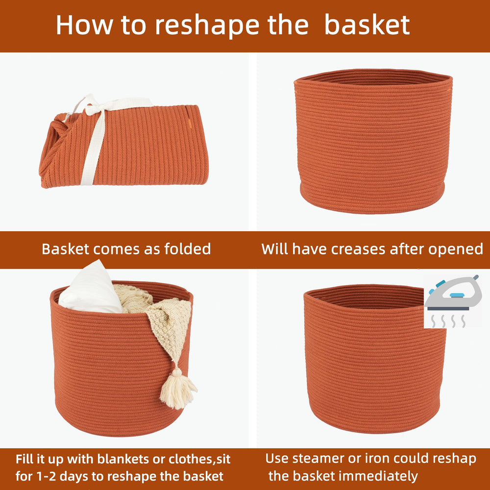 XUANGUO machine-washable basket stays clean with delicate washing.