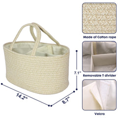 Xuanguo nursery bin cotton rope design blends with any nursery decor.