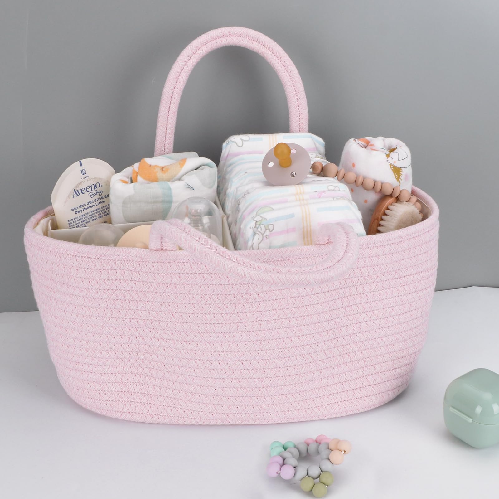 XUANGUO portable baby tote offers sturdy handles for on-the-go organization