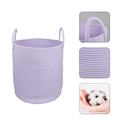 XUANGUO rope basket with durable handles for easy transport.