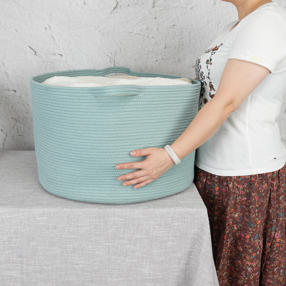 XUANGUO round rope basket ideal for laundry and towels