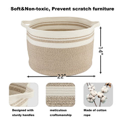 XUANGUO round rope basket used for kids' toys and easy transport.
