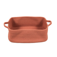 Xuanguo rust rope basket front view for stylish storage