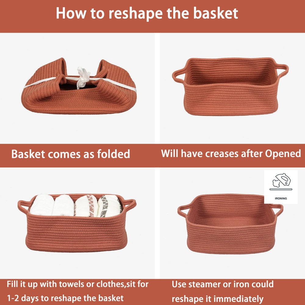 Xuanguo rust rope basket makes a thoughtful nursery gift