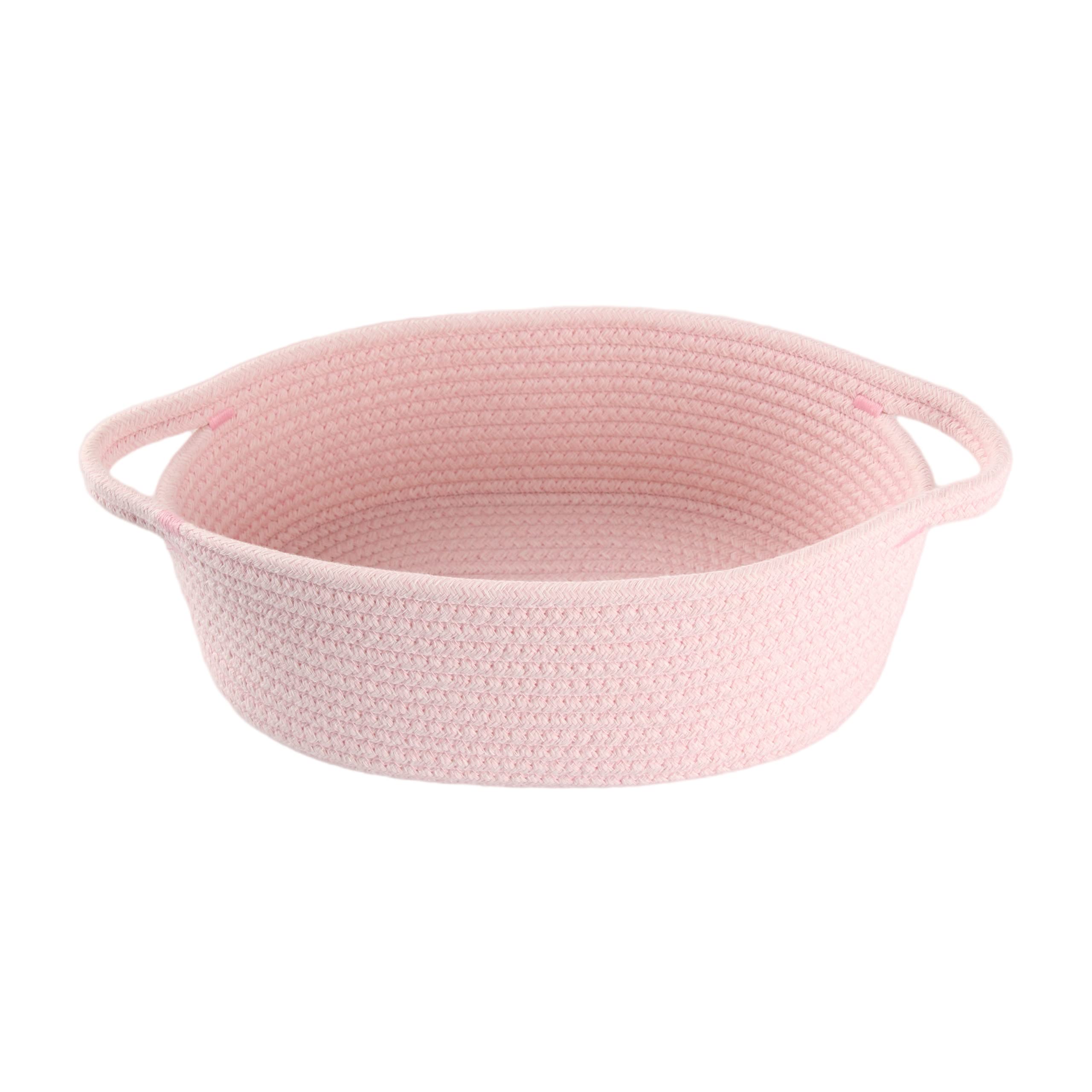 XUANGUO small woven basket with handle ideal for baby nursery storage.