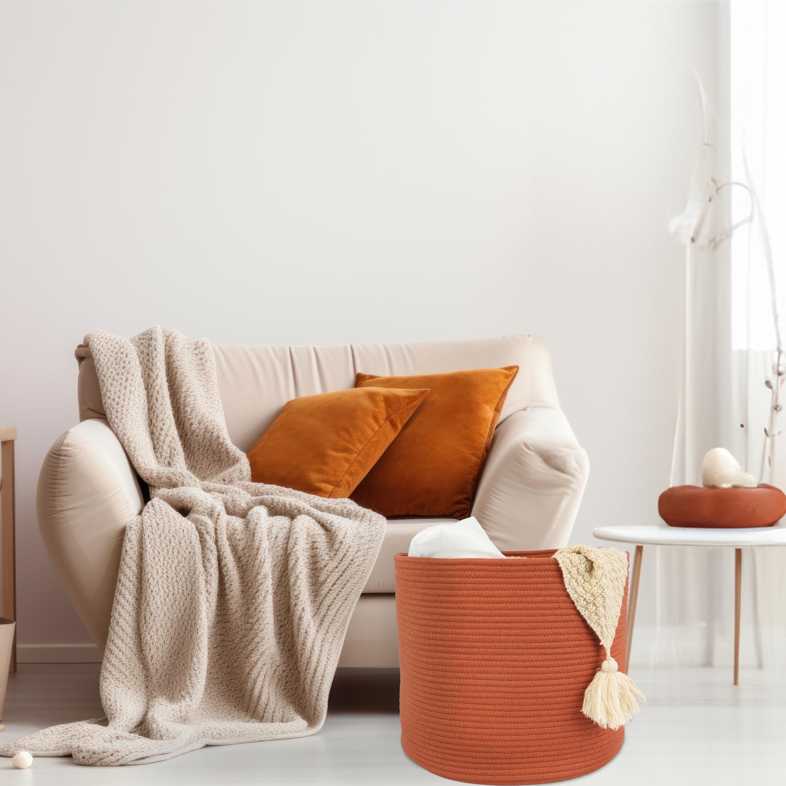 XUANGUO soft cotton rope minimizes scratches on floors and furniture.