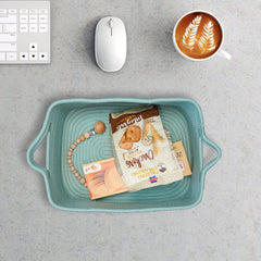 XUANGUO sturdy cotton rope basket protects furniture while storing items.