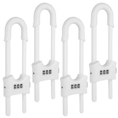 Xuanxi Star 4-pack sliding cabinet locks secure cabinets and drawers.