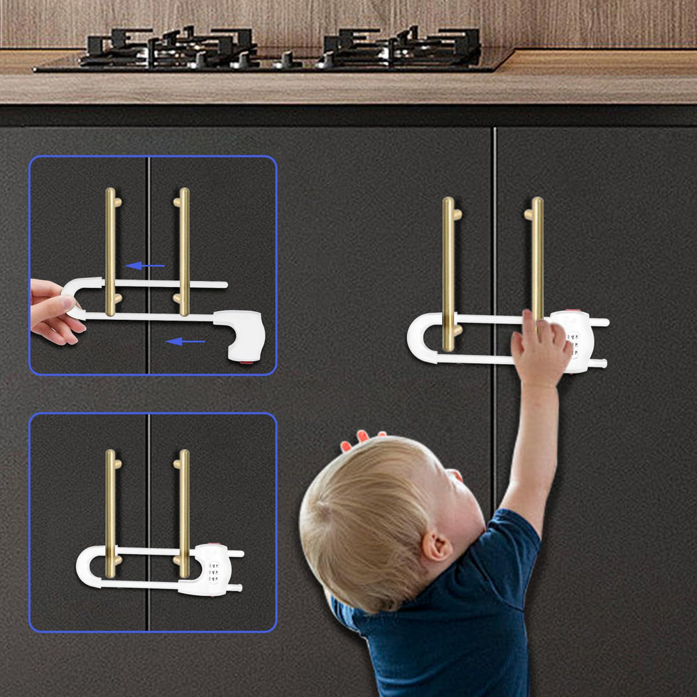 Xuanxi Star lock installed on a cabinet handle demonstrates adjustable fit.