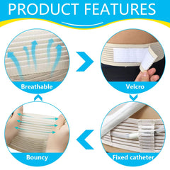 XUESHENGJING abdominal feeding-tube belt protects tubes while bending