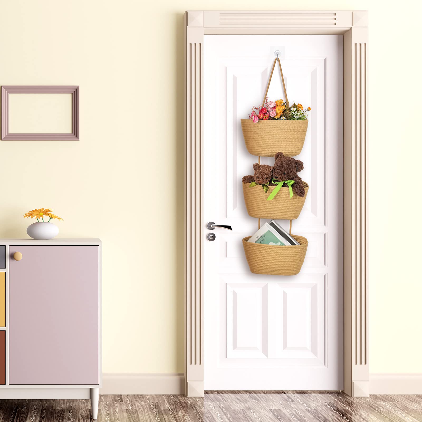 Xuhal kitchen and bathroom storage basket organizing everyday items in style