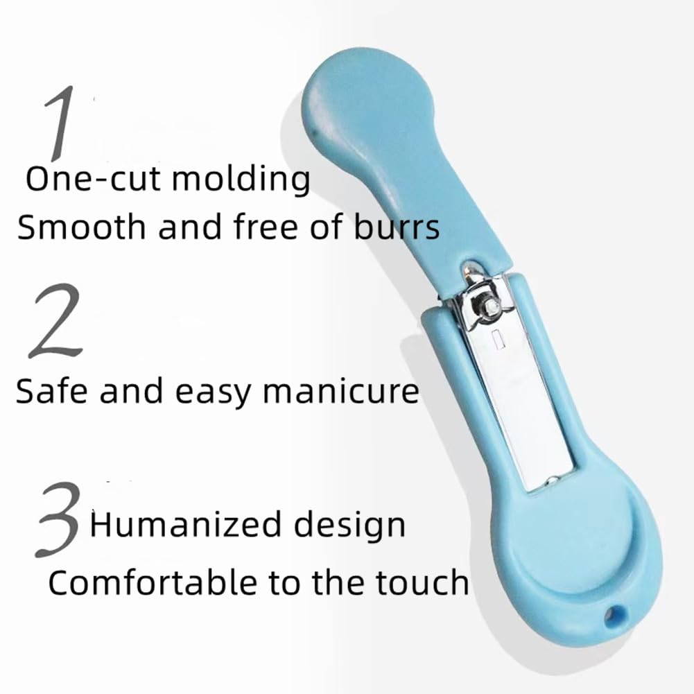 XUJINCN baby nail clippers non-slip-handle close-up for secure trimming.