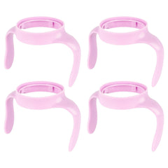 XUNICUTE baby bottle handles purple pack front view shows ergonomic grip for tiny hands.