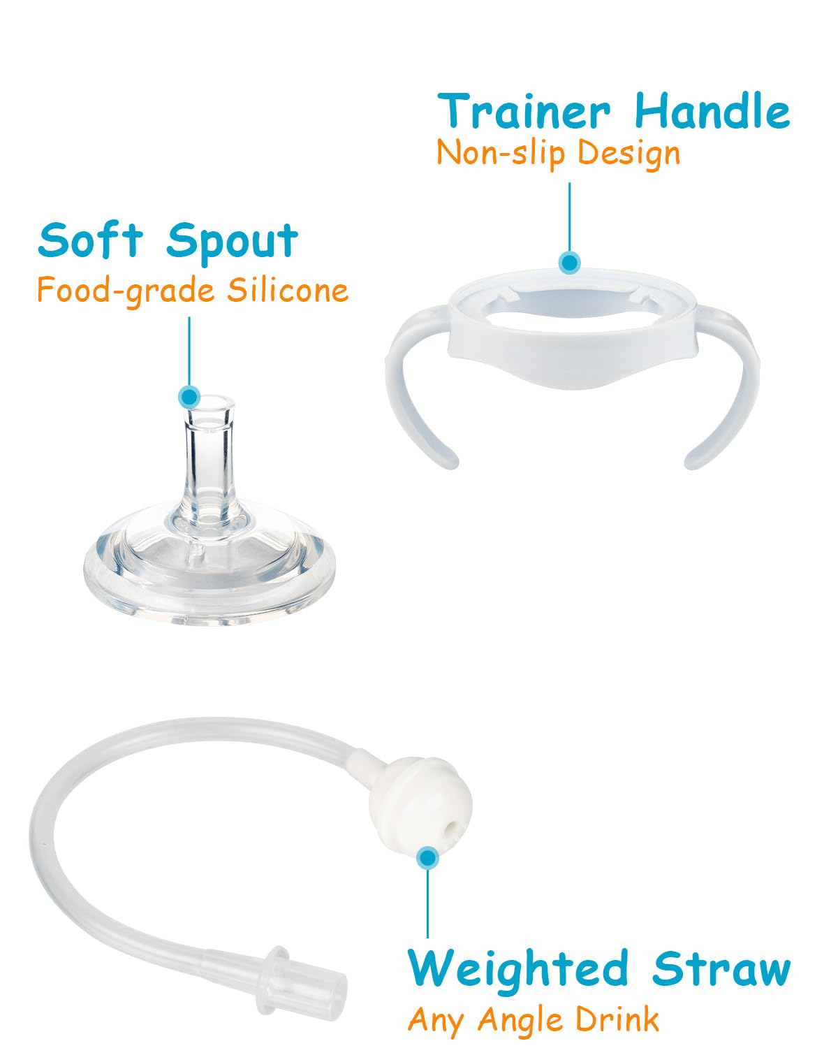 XUNICUTE bottle handle offers comfortable grip for little hands