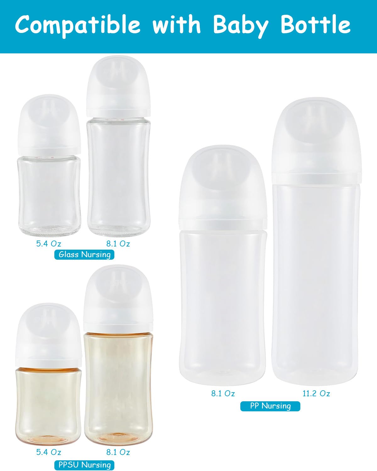 XUNICUTE BPA-free, PVC-free silicone nipple for baby safety.