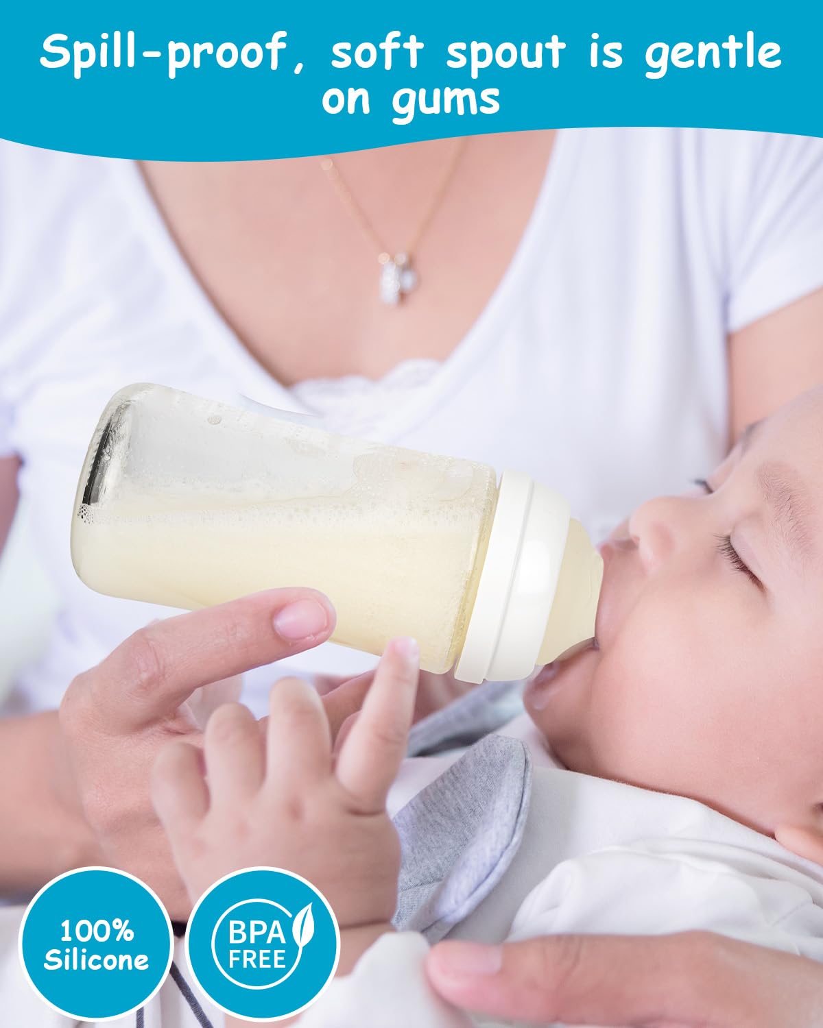 XUNICUTE compatible with Pigeon bottles for seamless feeding.