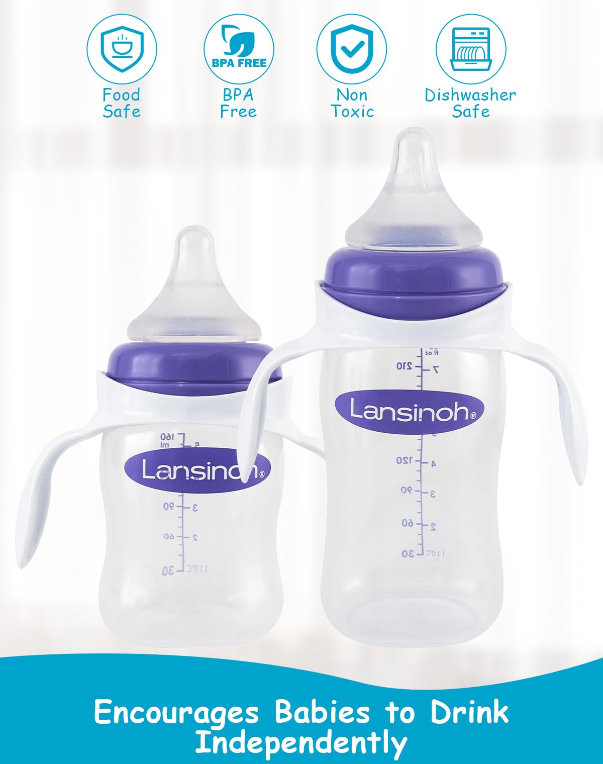 XUNICUTE 5oz bottle compatibility for Lansinoh bottles.