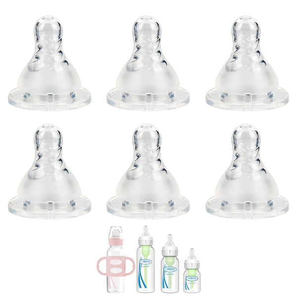 XUNICUTE fast-flow Level 3 nipple for Dr. Brown’s Natural Narrow bottles, promoting steady feeding