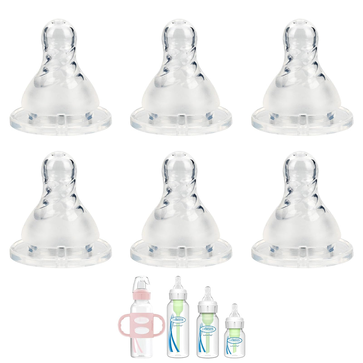 XUNICUTE fast-flow Level 3 nipple for Dr. Brown’s Natural Narrow bottles, promoting steady feeding