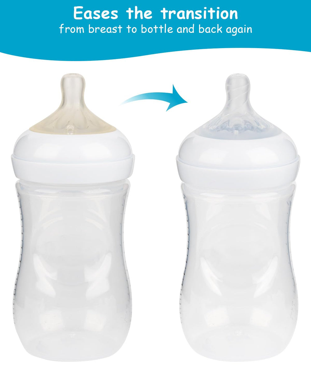 XUNICUTE nipple is dishwasher and sterilizer safe for easy cleaning.