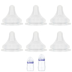XUNICUTE silicone nipple fast-flow for Lansinoh bottle supports steady feeding