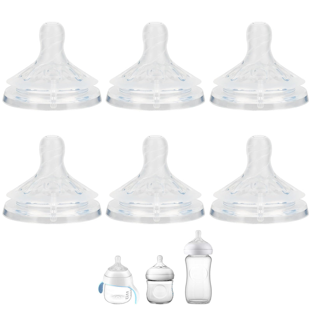 XUNICUTE silicone nipple Flow 3 for Philips Avent, six-pack, easy feeding.