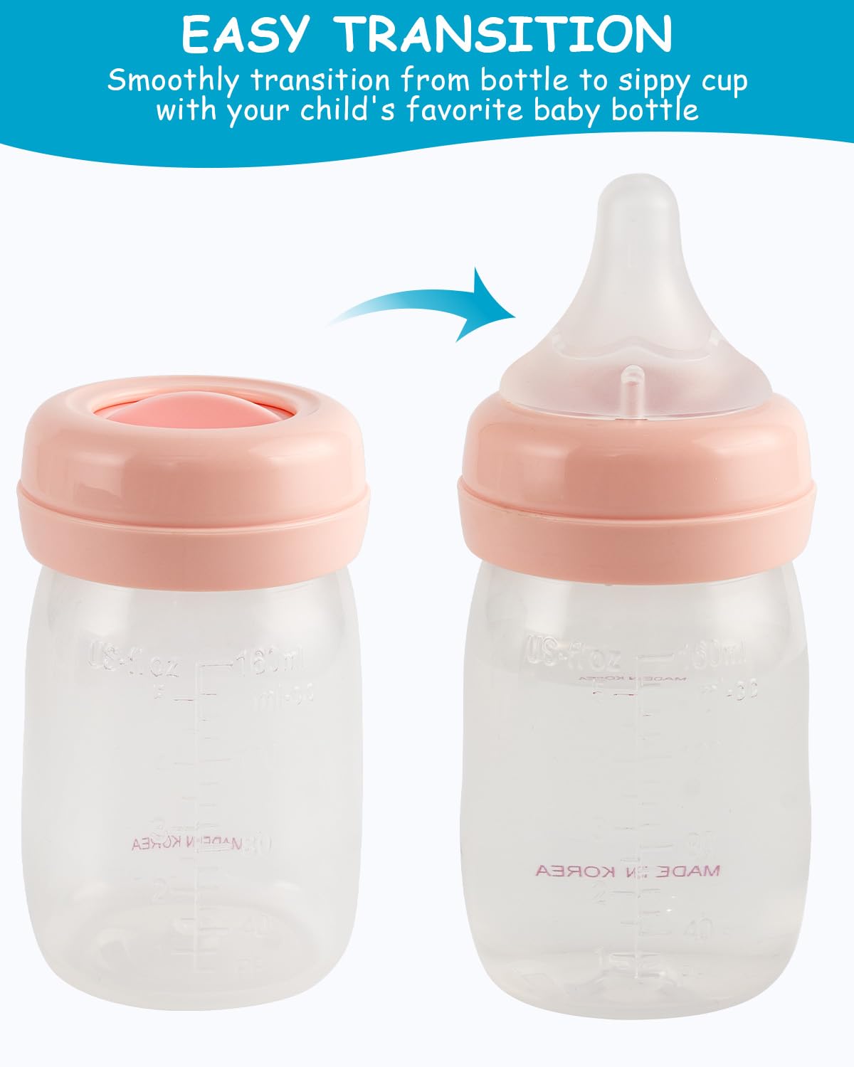 XUNICUTE silicone nipple resting against baby's lips during feeding scene
