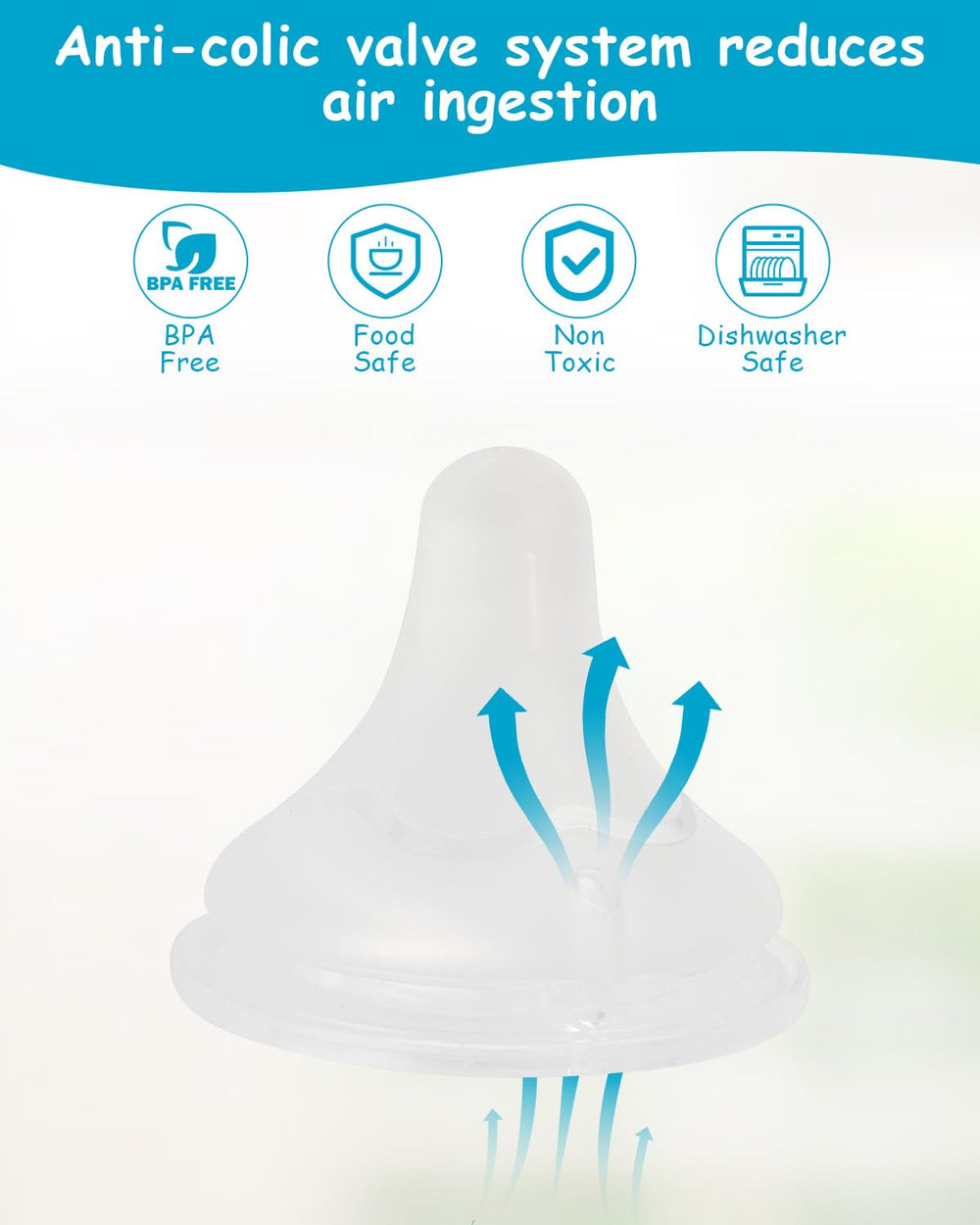 XUNICUTE M-flow nipple on Spectra bottle shows steady, vacuum-free flow