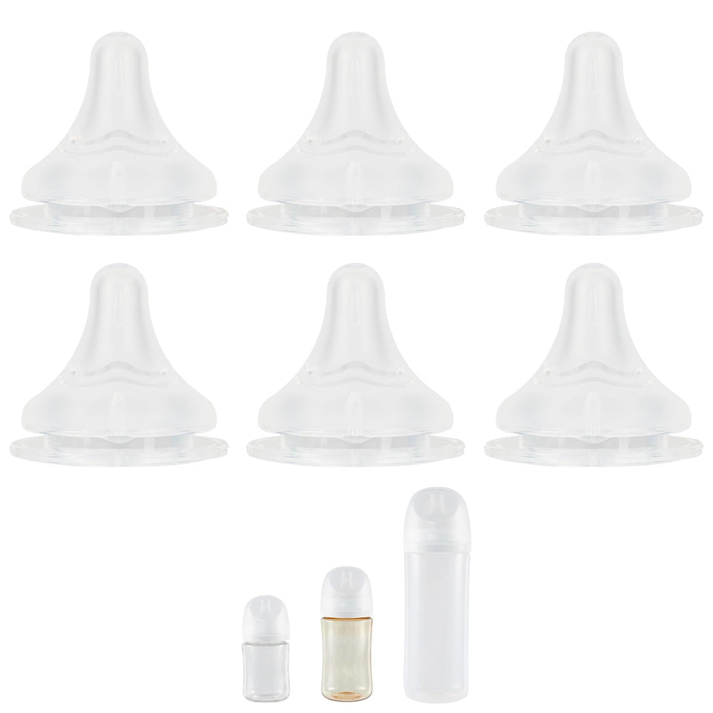 XUNICUTE silicone nipple for Pigeon bottle, size S, gentle feeding.