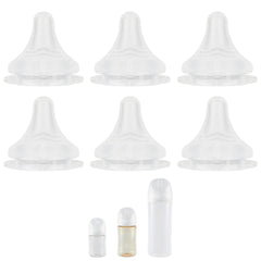 XUNICUTE silicone nipple for Pigeon bottle, size S, gentle feeding.