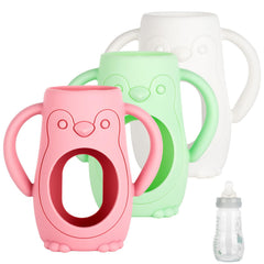 XUNICUTE white silicone sleeve for MAM 9oz bottle protects glass from impact