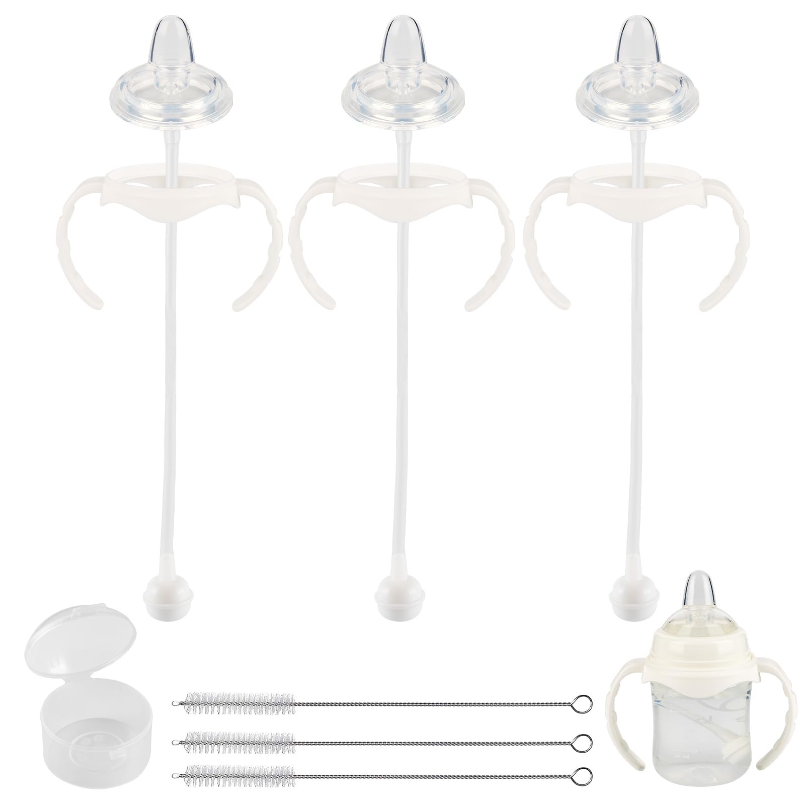 XUNICUTE soft spout nipple facilitates a gentle transition to a sippy cup