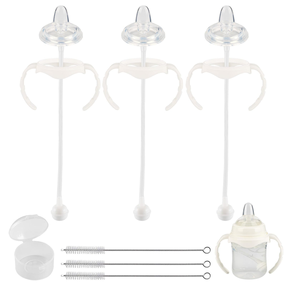XUNICUTE soft spout nipple facilitates a gentle transition to a sippy cup