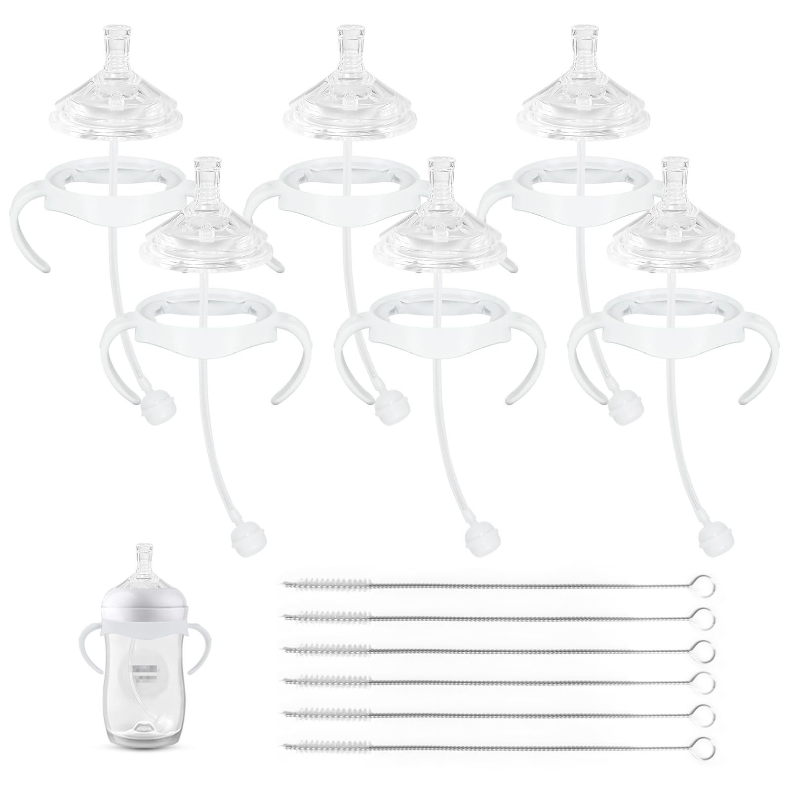 XUNICUTE straw cup soft conversion kit on Philips Avent bottle aids gentle transition