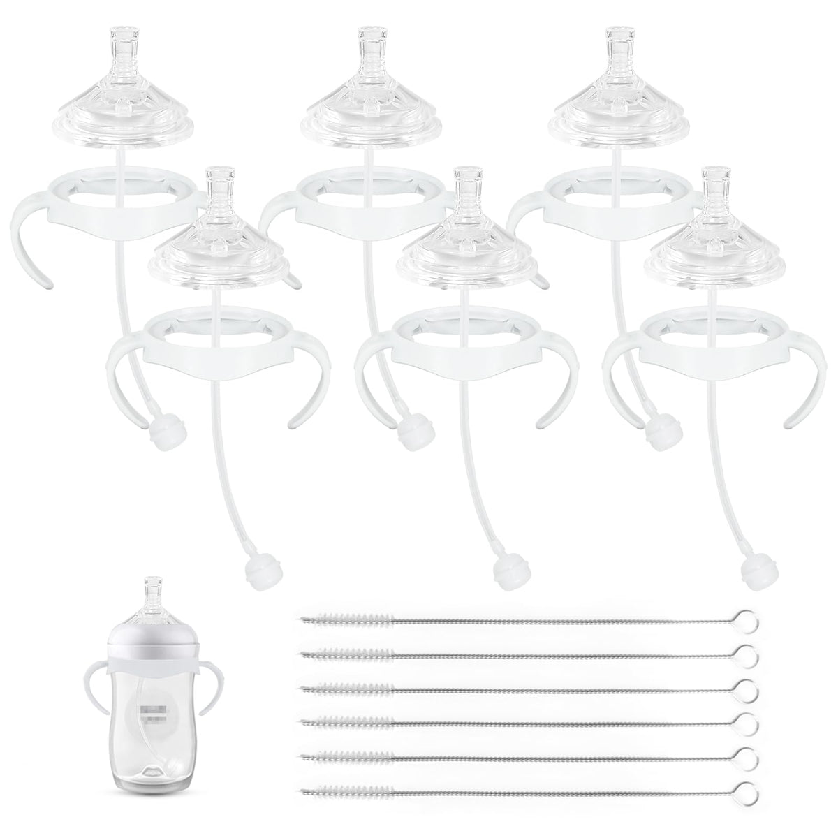 XUNICUTE straw cup soft conversion kit on Philips Avent bottle aids gentle transition