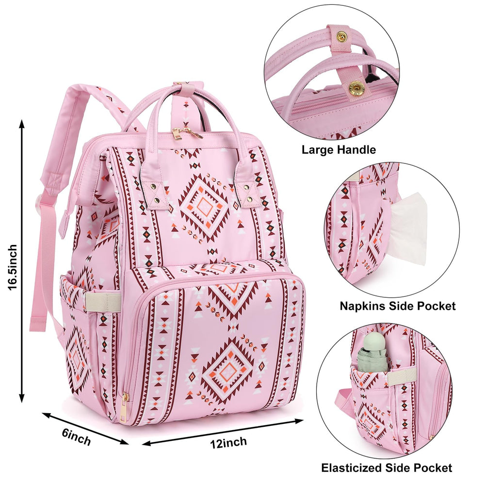 Xunteny diaper bag backpack dimensions 12x5.9x16.5 inches for roomy packing.