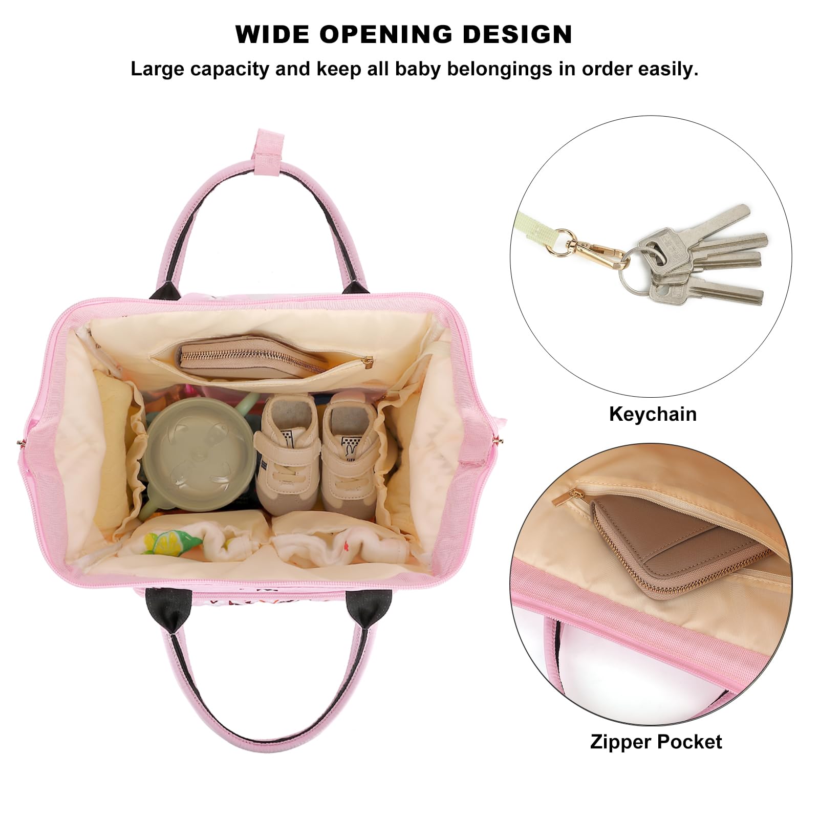 Xunteny bag offers wet/dry pocket for tidy storage of spills.
