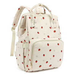 Xunteny corduroy diaper bag backpack with a spacious main compartment for easy baby essentials access.